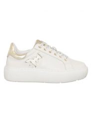 Patrizia Pepe Skórzane sneakersy w kolorze białym rozmiar: 41. Białe trampki Patrizia Pepe, bez wzorów, bez zapięcia. Za 412.88 zł.