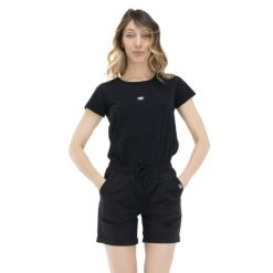 Energetyczny damski t-shirt z krótkim rękawem. Białe t-shirty LEONE 1947 APPAREL, bez wzorów, bez kołnierzyka, bez ramiączek. Za 79.99 zł.