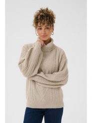 Kaffe Golf w kolorze beżowym rozmiar: XS. Brązowe golfy Kaffe, xs, bez wzorów, bez ramiączek. Za 173.99 zł.