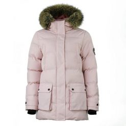 Parka dla kobiet Peak Mountain. Niebieskie parki Peak Mountain, l, z futra, bez kaptura. Za 299.50 zł.