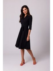 Be Wear Sukienka w kolorze czarnym rozmiar: M. Czarne sukienki Be Wear, m, bez wzorów, z tkaniny, bez kołnierzyka, bez ramiączek, midi, rozkloszowane. Za 223.99 zł.