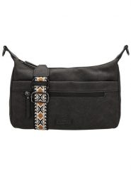 Beagles Torebka "Malaga" w kolorze czarnym - 30 x 18 x 10 cm rozmiar: onesize. Czarne torby na ramię Beagles, bez wzorów, z materiału, na ramię, małe, bez dodatków. Za 95.99 zł.