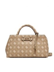 Guess Torebka Carrie Logo HWGP98 98060 Beżowy. Brązowe torebki klasyczne Guess, z aplikacjami, ze skóry, bez dodatków. Za 639.99 zł.