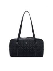 Calvin Klein Torebka Quilted Nylon 2X Strap Camerabag LV04F3651G Czarny. Czarne torebki klasyczne Calvin Klein, bez wzorów, z materiału, bez dodatków. Za 529.99 zł.