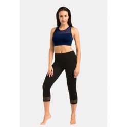 Legginsy na fitness damskie Teyli Glamo 3/4. Czarne legginsy Teyli, xl, bez wzorów, z bawełny. Za 99.95 zł.