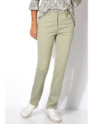 Relaxed by TONI Dżinsy - Slim fit - w kolorze jasnozielonym rozmiar: W50. Zielone jeansy Relaxed by TONI, bez wzorów, z podwyższonym stanem. Za 70.41 zł.