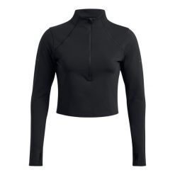 Bluza z półzamkiem damska z dzianiny Under Armour Launch Elite. Czarne bluzy Under Armour, xs, bez wzorów, z dzianiny, bez kaptura. Za 319.55 zł.