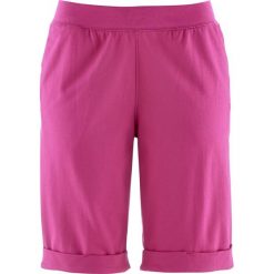 Bermudy dresowe bonprix fuksja. Spodnie dresowe marki bonprix. Za 34.99 zł.