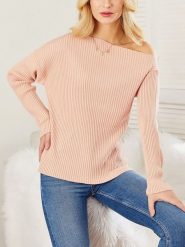 LA Angels Sweter w kolorze jasnoróżowym rozmiar: S. Różowe swetry LA Angels, s, bez wzorów, z bawełny, bez ramiączek. Za 104.14 zł.