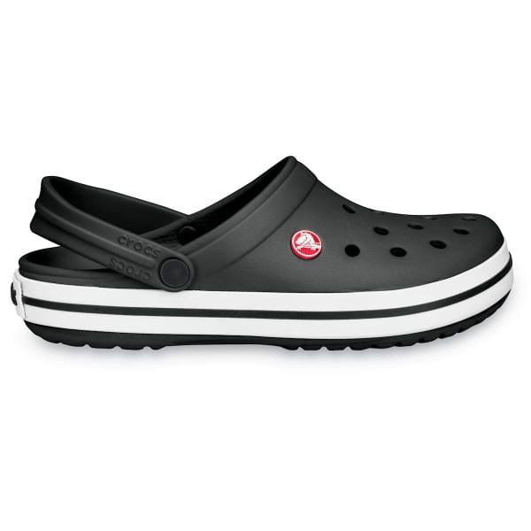 Sandały unisex do chodzenia Crocs CROCBAND. Białe sandały Crocs, bez wzorów, sportowe, bez obcasa, bez zapięcia. W wyprzedaży za 199.00 zł.