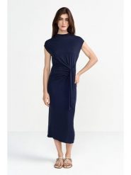 Rich & Royal Sukienka w kolorze granatowym rozmiar: XS. Niebieskie sukienki Rich & Royal, xs, bez wzorów, bez kołnierzyka, bez ramiączek, midi. Za 258.45 zł.