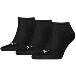 Skarpety Unisex Dla Dorosłych 261080001 (zestaw 3 Sztuk). Czarne skarpety Puma, bez wzorów. Za 73.99 zł.