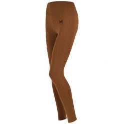 Legginsy sportowe damskie Xtreme Sportswear. Brązowe legginsy XTREME SOCKSWEAR, bez wzorów, z elastanu. Za 142.99 zł.