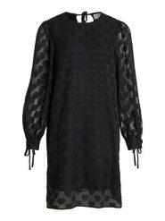 Vila Sukienka "Badra" w kolorze czarnym rozmiar: 34. Czarne sukienki Vila, na co dzień, bez wzorów, bez kołnierzyka, bez ramiączek, midi, proste. Za 165.99 zł.