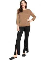 Heine Sweter w kolorze karmelowym rozmiar: 40. Brązowe swetry Heine, z aplikacjami, bez ramiączek. Za 43.99 zł.