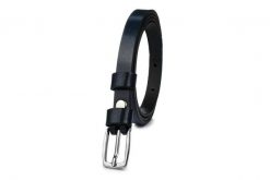 Beltimore skórzany damski pasek granatowy wąski U49 : Kolory - granatowy, Rozmiar pasków - r.85-100 cm. Niebieskie paski bez wzorów, klasyczne. Za 43.99 zł.