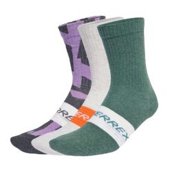 Skarpety Terrex Multi 3 Pack. Białe skarpety Adidas, bez wzorów, z bawełny. Za 89.95 zł.