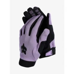 Rękawiczki rowerowe damskie Fox Ranger Glove. Fioletowe rękawiczki FOX, bez wzorów, sportowe. Za 131.99 zł.
