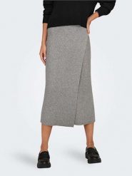 ONLY Spódnica dzianinowa w kolorze szarym rozmiar: XL. Szare spódnice Only, xl, bez wzorów, z dzianiny, midi. Za 70.45 zł.