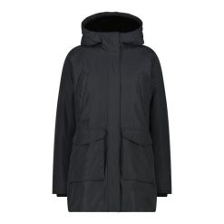 Parka damska z kapturem CMP. Szare parki CMP, sportowe, z kapturem. Za 669.99 zł.