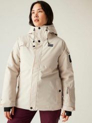 Dare 2b Kurtka narciarska "Ski Life" w kolorze kremowym rozmiar: 38. Brązowe kurtki narciarskie Dare 2b, m, bez wzorów, bez kaptura, narciarskie. Za 457.95 zł.