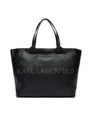 KARL LAGERFELD Torebka 245W3086 Czarny. Czarne torebki klasyczne KARL LAGERFELD, bez wzorów, ze skóry, bez dodatków. Za 1,199.00 zł.