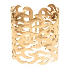 Bransoleta mankietowa Płomień Miłości, pozłacana. Bransoletki Lilou, pozłacane. Za 449.00 zł.