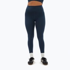 Legginsy Girlfriend Collective Pocket. Niebieskie legginsy GIRLFRIEND COLLECTIVE, bez wzorów. W wyprzedaży za 328.50 zł.