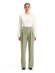 Scotch & Soda Spodnie w kolorze jasnozielonym rozmiar: L/L32. Zielone spodnie materiałowe Scotch & Soda, l, bez wzorów, z materiału, z podwyższonym stanem. Za 184.89 zł.