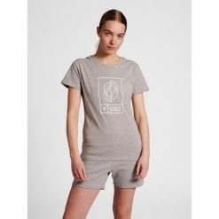 Koszulka damska Hummel GG12. Szare bluzki Hummel, s, bez wzorów, z bawełny, sportowe, bez kołnierzyka, bez ramiączek. Za 129.00 zł.