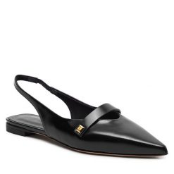 Sandały Max Mara. Czarne sandały Max Mara, bez wzorów, bez obcasa, na płaskiej podeszwie, bez zapięcia. Za 2,859.00 zł.