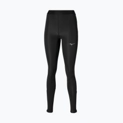 Legginsy do biegania damskie Mizuno Core Impulse Long. Czarne legginsy Mizuno, bez wzorów, do biegania. Za 149.99 zł.