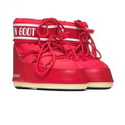 Damskie śniegowce Moon Boot ICON LOW NYLON 80D1409340-D001. Czerwone trapery i śniegowce Moon Boot, z gumy, przed kostkę. Za 759.00 zł.