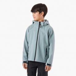 Kurtka softshell turystyka junior Swedemount Tromsö Softshell Jacket wodoodporna. Zielone kurtki sportowe SWEDEMOUNT, bez wzorów, z softshellu, bez kaptura, trekkingowe. Za 199.99 zł.