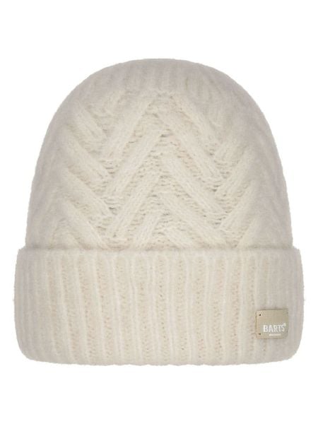 Barts Czapka "Chanary" w kolorze kremowym rozmiar: onesize. Brązowe czapki Barts, z aplikacjami, ze splotem. Za 113.36 zł.