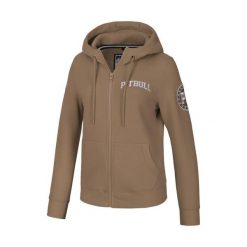 Bluza damska Pitbull rozpinana z kapturem Tyrian. Brązowe bluzy PITBULL, xs, bez wzorów, z kapturem. W wyprzedaży za 209.00 zł.