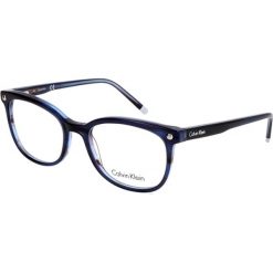 Oprawki "CK5972" w kolorze niebieskim. Niebieskie okulary przeciwsłoneczne Calvin Klein, bez wzorów, z tworzywa sztucznego. W wyprzedaży za 149.95 zł.