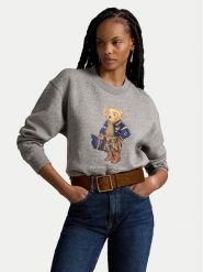 Polo Ralph Lauren Bluza 211B17788001 Szary Regular Fit. Szare bluzy Polo Ralph Lauren, xl, bez wzorów, z bawełny, bez kaptura. Za 1,299.00 zł.