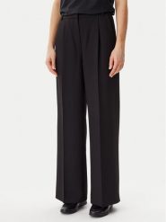 Calvin Klein Spodnie materiałowe Travel Twill K20K208214 Czarny Wide Leg. Czarne spodnie materiałowe Calvin Klein, bez wzorów, z materiału. Za 399.99 zł.