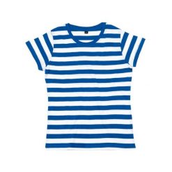 T-shirt Damski W Paski. Białe t-shirty MANTIS, bez wzorów, bez kołnierzyka, bez ramiączek. Za 65.99 zł.