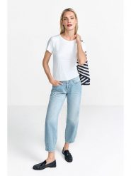 Rich & Royal Koszulka w kolorze białym rozmiar: S. Białe bluzki Rich & Royal, s, bez wzorów, bez kołnierzyka, bez ramiączek. Za 116.95 zł.