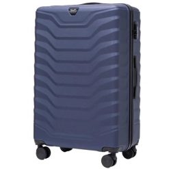 Walizka duża Wings PEAFOWL 2.0 28" BLUE. Niebieskie walizki Wings, bez wzorów, duże. Za 259.90 zł.