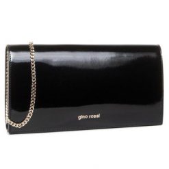 TOREBKA Gino Rossi RL0534L Czarny. Czarne torebki klasyczne Gino Rossi, bez wzorów, z lakierowanej skóry, lakierowane, bez dodatków. Za 279.99 zł.