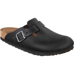 Kapcie Birkenstock Boston Dorosłych. Czarne klapki Birkenstock, bez wzorów, bez zapięcia. Za 669.00 zł.