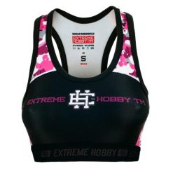 Stanik sportowy fitness siłownia MMA EXTREME HOBBY PINK TEDDY BEAR. Czarne bielizna sportowa EXTREME HOBBY, s, bez wzorów, z elastanu. Za 129.00 zł.