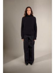 Perfect Cashmere Kaszmirowy golf "Somba" w kolorze czarnym rozmiar: S. Czarne golfy Perfect Cashmere, s, bez wzorów, z kaszmiru, bez ramiączek. Za 1,056.72 zł.