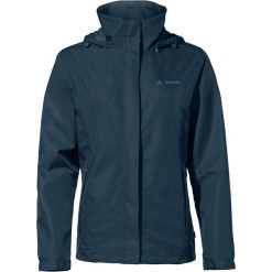 Kurtka przeciwdeszczowa damska Vaude Escape Light Jacket. Niebieskie kurtki sportowe Vaude, l, bez wzorów, bez kaptura, trekkingowe. Za 392.99 zł.