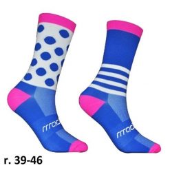 Skarpetki rowerowe unisex madani Parrot. Niebieskie skarpety MADANI, bez wzorów. Za 9.99 zł.
