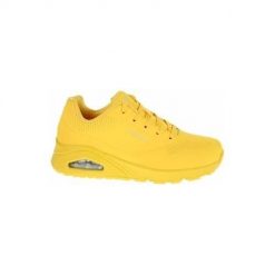 Buty do chodzenia damskie Skechers Uno Stand ON Air. Żółte obuwie sportowe Skechers, z materiału, bez zapięcia, trekkingowe. Za 368.00 zł.