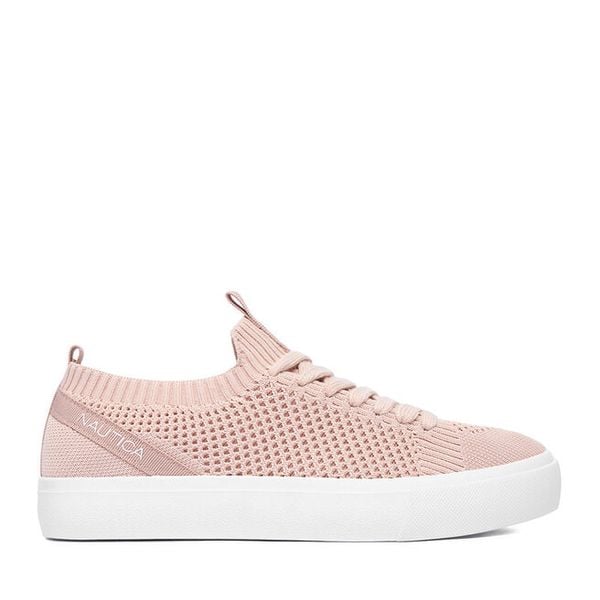 Tenisówki Nautica. Czerwone trampki Nautica, bez wzorów, bez zapięcia. Za 149.99 zł.